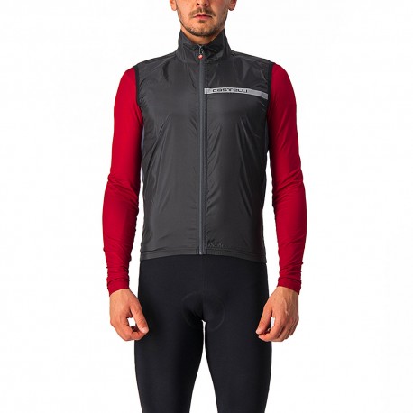 Castelli Gilet Ciclismo Squadra Stretch Light Nero Uomo