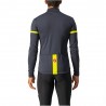 Castelli Maglia Ciclismo Fondo 2 Grigio Giallo Reflex Uomo