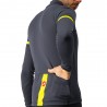 Castelli Maglia Ciclismo Fondo 2 Grigio Giallo Reflex Uomo