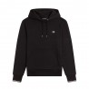 Fred Perry Felpa Con Cappuccio Logo Nero Uomo