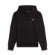 Fred Perry Felpa Con Cappuccio Logo Nero Uomo