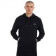 Fred Perry Felpa Con Cappuccio Logo Nero Uomo