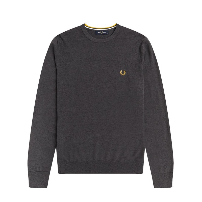 Fred Perry Maglioncino Girocollo Logo Grigio Uomo - Acquista online su  Sportland