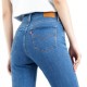 Levi's Jeans 721 Hr Skinny Blu Scuro Donna