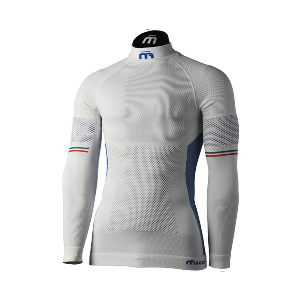 Mico Sport Maglia Intima Tecnica Lupetto M1 Skintech Bianco Uomo