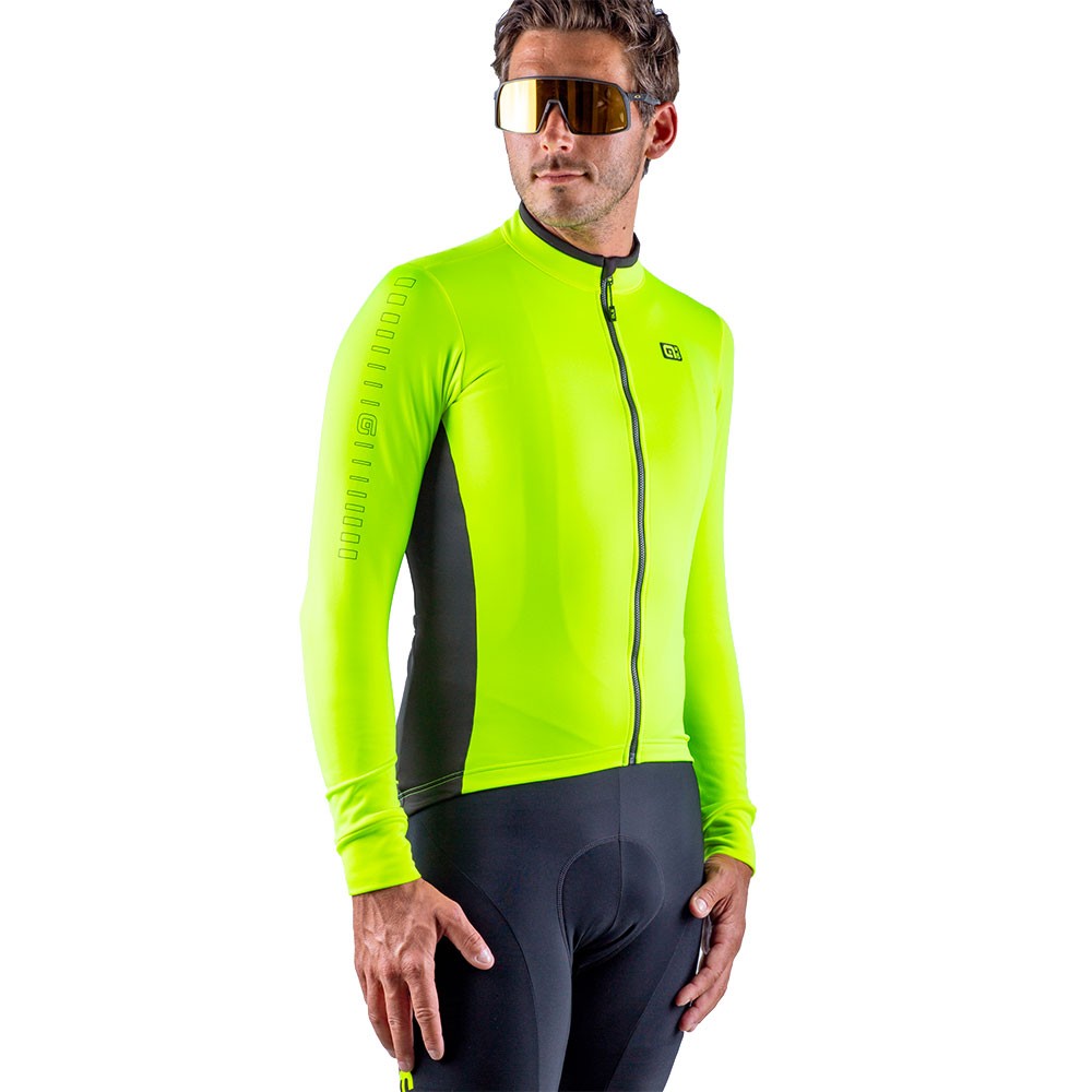 Ale' Maglia Ciclismo Solid Fondo Giallo Fluo Uomo - Acquista online su  Sportland