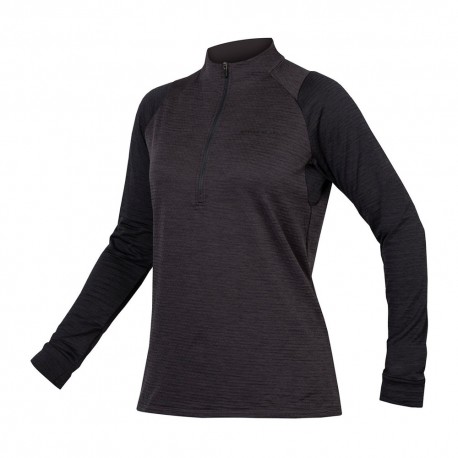 Endura Maglia Mtb Fleece Singletrack Nero Donna