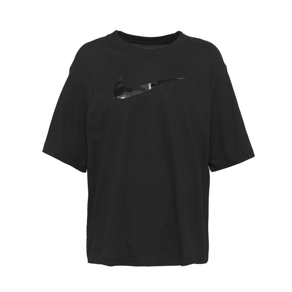 Nike T-Shirt palestra Crop Nero Donna L