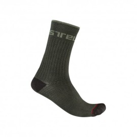 Castelli Calze Ciclismo Distanza 20 Verde