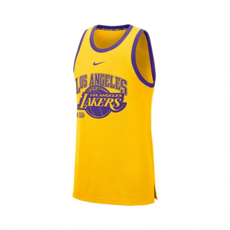 Nike Canotta Basket Nba Lakers Dna Giallo Viola Uomo