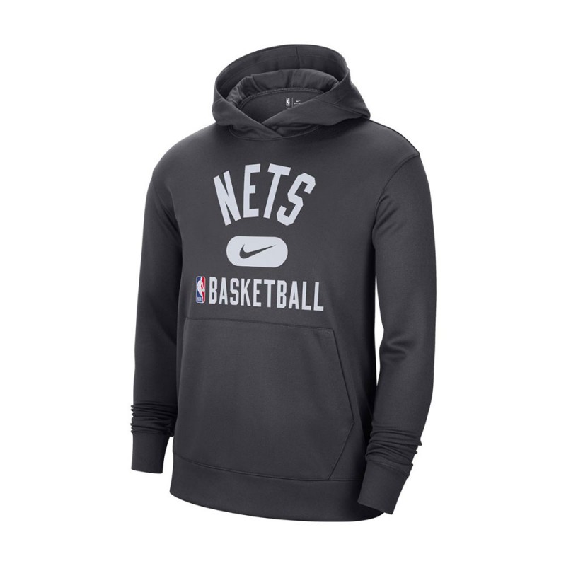 Nike Felpa Nba Brooklyn Spotlight Antracite Bianco Uomo - Acquista online  su Sportland