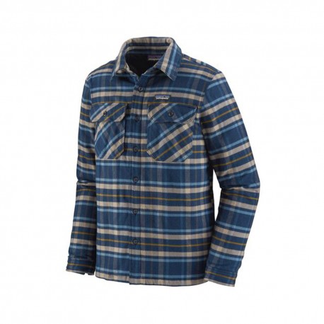 Patagonia Camicia Trekking Insuleted Fjord Flannel Indipendence Nenavy Uomo