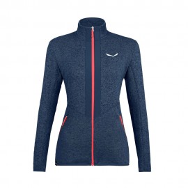 Salewa Felpa In Pile Rocca 2 Navy Blazer Melange Donna