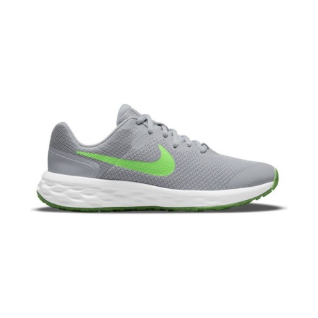 Nike Revolution 6 Gs Grigio Verde Bambino