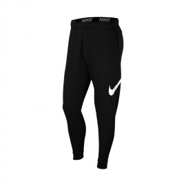 Nike Pantaloni Con Polsino Logo Nero Donna