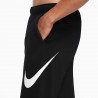 Nike Pantaloni Con Polsino Logo Nero Donna