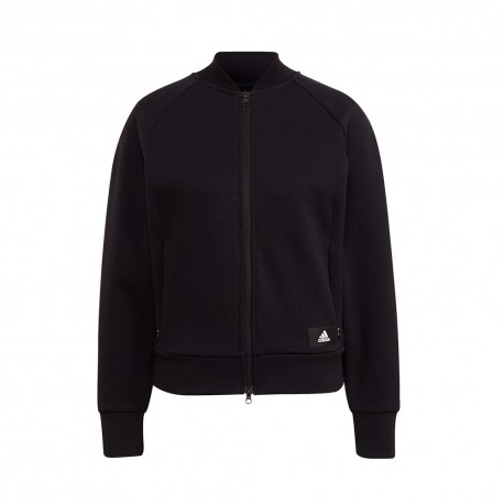 ADIDAS Felpa Woven Zip Nero Donna