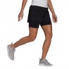 ADIDAS Shorts 2 In 1 Nero Donna