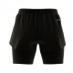 ADIDAS Shorts 2 In 1 Nero Donna