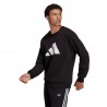 ADIDAS Felpa Girocollo Logo Nero Uomo