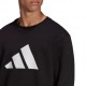 ADIDAS Felpa Girocollo Logo Nero Uomo