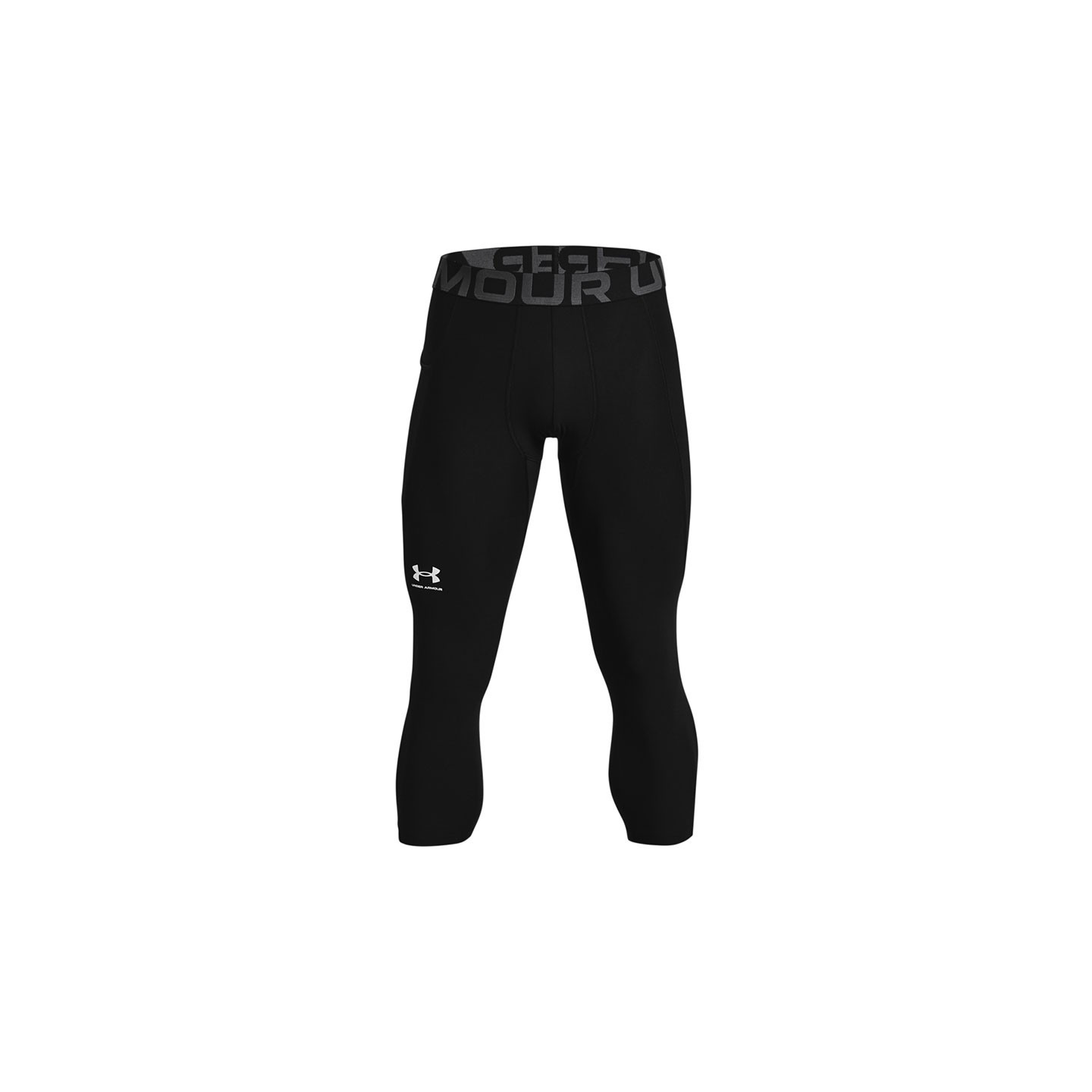 Under Armour Uomo Nero Leggings Heatgear® ¾ Da / Bianco M - Immagine 3