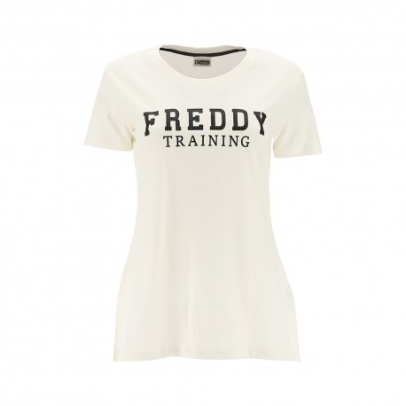 Freddy T-shirt Check Nero Donna
