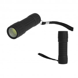 Torcia in gomma nera 3 Watt COB LED