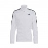 Adidas Giacca Running Marathon 3 Stripe Bianco Nero Uomo