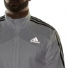 Adidas Giacca Running Marathon 3 Stripe Bianco Nero Uomo