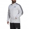 Adidas Giacca Running Marathon 3 Stripe Bianco Nero Uomo