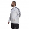 Adidas Giacca Running Marathon 3 Stripe Bianco Nero Uomo