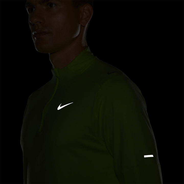 Nike Maglia Running Hzip Element Volt Bianco Uomo