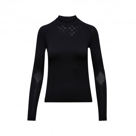 Diadora Maglia Running Turtle Neck Hp Act Nero Donna