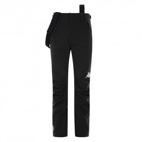 Kappa Pantaloni Sci 6Cento 622 Hz Fisi Nero Lt-Blu Uomo