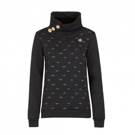 E 9 Felpa Arrampicata N Poppy2.1 Nero Donna