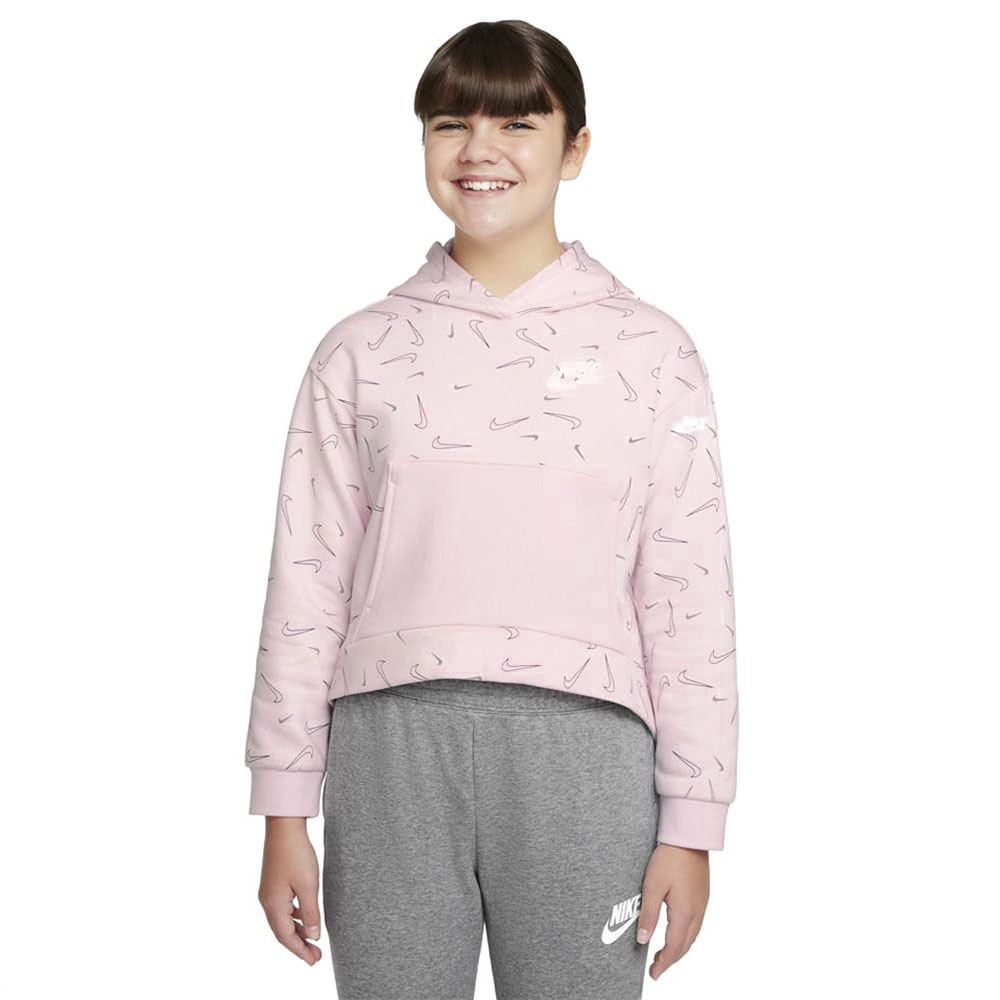 Image of Nike Felpa Con Cappuccio Rosa Ragazza XS