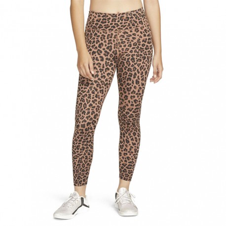 Nike Leggings Leopard Camouflage Marrone Donna