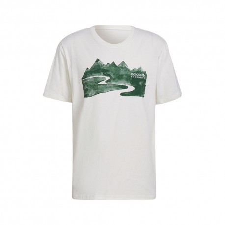 Adidas Originals T-Shirt Fantasia Adventure Eco Bianco Uomo