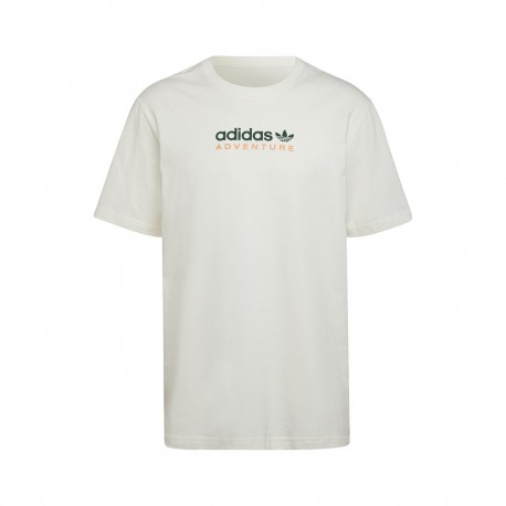 Adidas Originals T-Shirt Adventure Eco Bianco Uomo