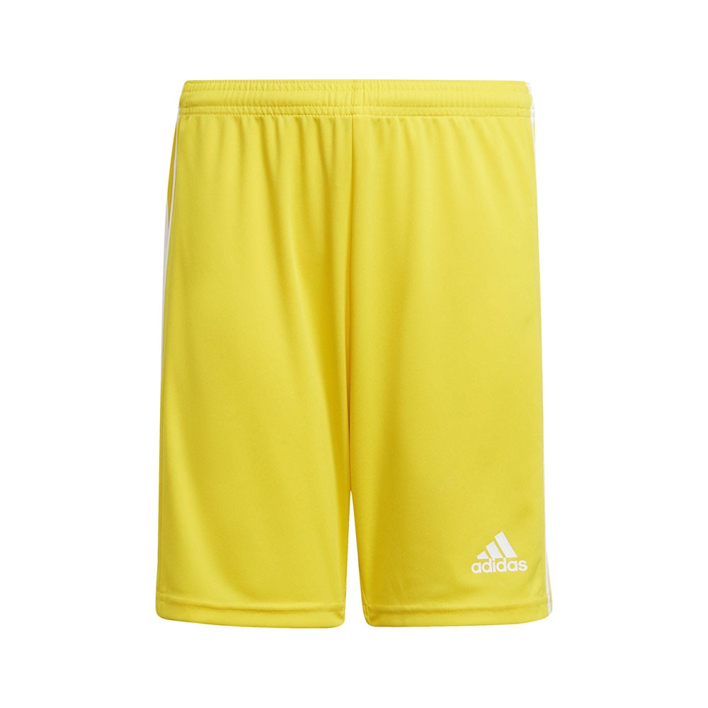 ADIDAS Pantaloncini Calcio Squadra 21 Giallo Bianco Bambino 9-10 Anni