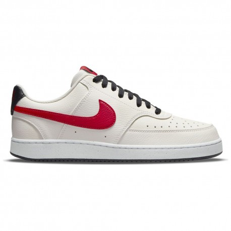 Nike Court Vision Low Nature Beige Rosso - Sneakers Uomo